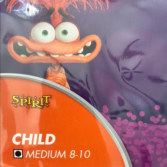 Spirit Inside Out 2 Anxiety Costume for Kids - Red and Brown - Picture 4 of 4